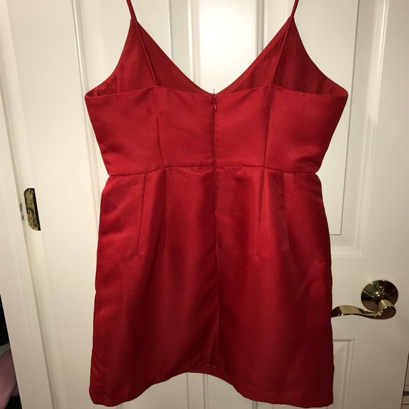 Akira Red A-Line Dress - Picture 2 of 3